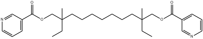 [2-ethyl-2,10-dimethyl-10-(pyridine-3-carbonyloxymethyl)dodecyl] pyrid ine-3-carboxylate