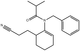 1-(N-Benzyl-N-isobutyryl)amino-6-(2-cyanoethyl)cyclohexene