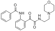 2-(Benzoylamino)-N-(2-(4-morpholinyl)ethyl)-alpha-oxobenzeneacetamide