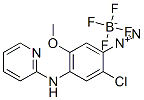 2-chloro-5-methoxy-4-(2-pyridylamino)benzenediazonium tetrafluoroborate