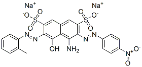 disodium 4-amino-5-hydroxy-3-[(4-nitrophenyl)azo]-6-[(o-tolyl)azo]naphthalene-2,7-disulphonate