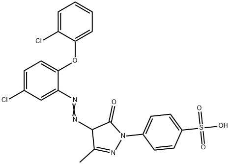 4-[4-[[5-chloro-2-(2-chlorophenoxy)phenyl]azo]-4,5-dihydro-3-methyl-5-oxo-1H-pyrazol-1-yl]benzenesulphonic acid