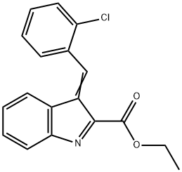 3-(2-CHLOROBENZYLIDENE)-3H-INDOLE-2-CARBOXYLIC ACID ETHYL ESTER