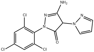 3-Amino-4-(1H-pyrazol-1-yl)-1-(2,4,6-trichlorophenyl)-2-pyrazolin-5-one