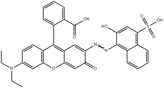 2-[6-(diethylamino)-2-[(2-hydroxy-4-sulpho-1-naphthyl)azo]-3-oxo(3H)-xanthen-9-yl]benzoic acid