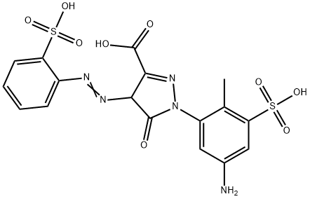 1-(5-amino-2-methyl-3-sulphophenyl)-4,5-dihydro-5-oxo-4-[(2-sulphophenyl)azo]-1H-pyrazole-3-carboxylic acid