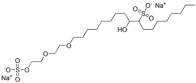 disodium 10-hydroxy-18-[2-[2-(sulphonatooxy)ethoxy]ethoxy]octadecane-9-sulphonate