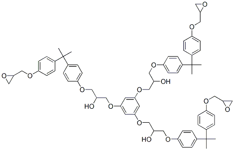 1,1',1''-[benzene-1,3,5-triyltris(oxy)]tris[3-[4-[1-methyl-1-[4-(oxiranylmethoxy)phenyl]ethyl]phenoxy]propan-2-ol]