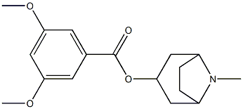 Benzoic acid, 3,5-dimethoxy-, 8-methyl-8-azabicyclo(3.2.1)oct-3-yl est er, endo-