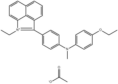 2-[4-[(4-ethoxyphenyl)methylamino]phenyl]-1-ethylbenz[cd]indolium acetate