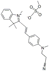 2-[2-[4-[(2-cyanoethyl)methylamino]phenyl]vinyl]-1,3,3-trimethyl-3H-indolium methyl sulphate