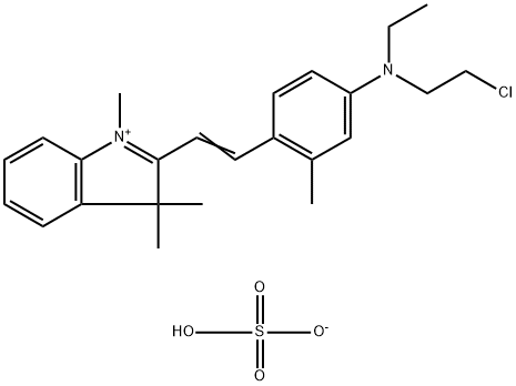 2-[2-[4-[(2-chloroethyl)ethylamino]-o-tolyl]vinyl]-1,3,3-trimethyl-3H-indolium hydrogen sulphate