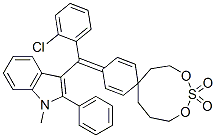 [4-[(2-chlorophenyl)(1-methyl-2-phenyl-1H-indol-3-yl)methylene]-2,5-cyclohexadien-1-ylidene]diethyl methyl sulphate