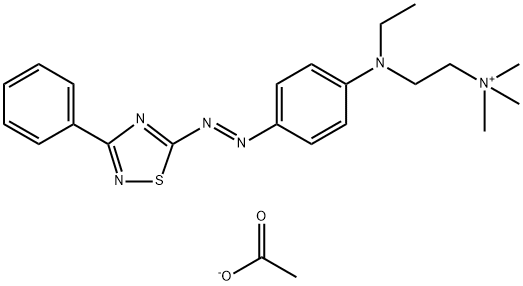 [2-[ethyl[4-[(3-phenyl-1,2,4-thiadiazol-5-yl)azo]phenyl]amino]ethyl]trimethylammonium acetate