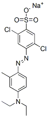 sodium 2,5-dichloro-4-[[4-(diethylamino)-o-tolyl]azo]benzenesulphonate