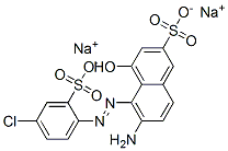disodium 6-amino-5-[(4-chloro-2-sulphonatophenyl)azo]-4-hydroxynaphthalene-2-sulphonate