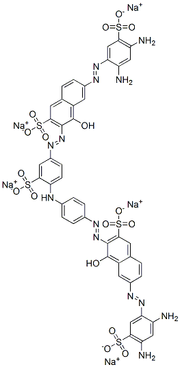 6-[(2,4-diamino-5-sulphophenyl)azo]-3-[[4-[[4-[[7-[(2,4-diamino-5-sulphophenyl)azo]-1-hydroxy-3-sulpho-2-naphthyl]azo]phenyl]amino]-3-sulphophenyl]azo]-4-hydroxynaphthalene-2-sulphonic acid, sodium salt