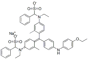 hydrogen [4-[[4-[(4-ethoxyphenyl)amino]phenyl][4-[ethyl(sulphonatobenzyl)amino]-o-tolyl]methylene]-3-methylcyclohexa-2,5-dien-1-ylidene](ethyl)(sulphonatobenzyl)ammonium, sodium salt