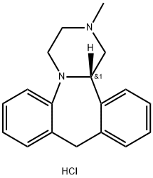 (S)-1,2,3,4,10,14b-hexahydro-2-methyldibenzo[c,f]pyrazino[1,2-a]azepine monohydrochloride