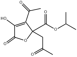 1-methylethyl 3-acetyl-2,5-dihydro-4-hydroxy-5-oxo-2-(2-oxopropyl)-2-furoate