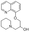 1-Piperidineethanol, alpha-((8-quinolinyloxy)methyl)-