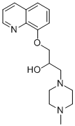 4-Methyl-alpha-((8-quinolinyloxy)methyl)-1-piperazineethanol