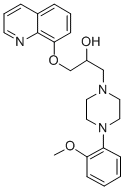 1-Piperazineethanol, 4-(2-methoxyphenyl)-alpha-((8-quinolinyloxy)methy l)-