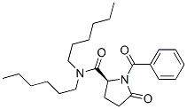 (S)-1-benzoyl-N,N-dihexyl-5-oxopyrrolidine-2-carboxamide