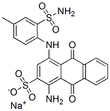 sodium 1-amino-4-[[(aminosulphonyl)-4-methylphenyl]amino]-9,10-dihydro-9,10-dioxoanthracene-2-sulphonate