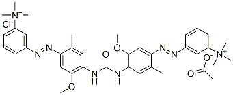 3,3'-[carbonylbis[imino(5-methoxy-2-methyl-p-phenylene)azo]]bis[N,N,N-trimethylanilinium] acetate chloride
