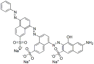 5-[(7-amino-1-hydroxy-3-sulpho-2-naphthyl)azo]-8-[[4-(phenylazo)-7-sulpho-1-naphthyl]azo]naphthalene-2-sulphonic acid, sodium salt