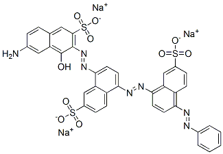 8-[(7-amino-1-hydroxy-3-sulpho-2-naphthyl)azo]-5-[[4-(phenylazo)-7-sulpho-1-naphthyl]azo]naphthalene-2-sulphonic acid, sodium salt