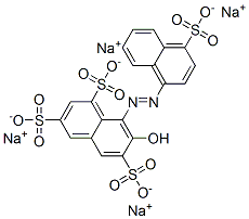 7-hydroxy-8-[(4-sulpho-1-naphthyl)azo]naphthalene-1,3,6-trisulphonic acid, sodium salt