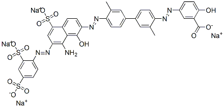 5-[[4'-[[8-amino-7-[(2,4-disulphophenyl)azo]-1-hydroxy-5-sulpho-2-naphthyl]azo]-3,3'-dimethyl[1,1'-biphenyl]-4-yl]azo]salicylic acid, sodium salt
