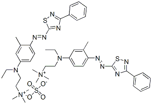 [2-[ethyl[3-methyl-4-[(3-phenyl-1,2,4-thiadiazol-5-yl)azo]phenyl]amino]ethyl]trimethylammonium sulphate