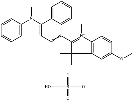 5-methoxy-1,3,3-trimethyl-2-[2-(1-methyl-2-phenyl-1H-indol-3-yl)vinyl]-3H-indolium hydrogen sulphate