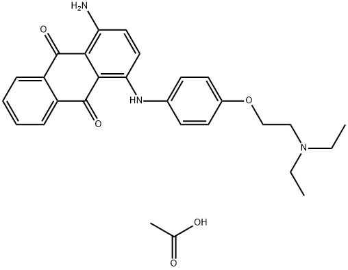 1-amino-4-[[4-[2-(diethylamino)ethoxy]phenyl]amino]anthraquinone monoacetate