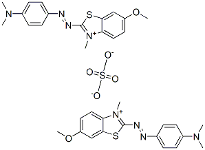 bis[2-[[4-(dimethylamino)phenyl]azo]-6-methoxy-3-methylbenzothiazolium] sulphate