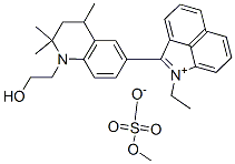 1-ethyl-2-[1,2,3,4-tetrahydro-1-(2-hydroxyethyl)-2,2,4-trimethyl-6-quinolyl]benz[cd]indolium methyl sulphate