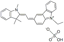 3-[(1,3-dihydro-1,3,3-trimethyl-2H-indol-2-ylidene)ethylidene]-9-ethyl-3H-carbazolium hydrogen sulphate