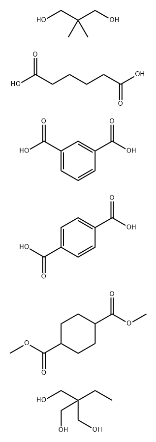 1,3-Benzenedicarboxylic acid, polymer with 1,4-benzenedicarboxylic acid, dimethyl 1,4-cyclohexanedicarboxylate, 2,2-dimethyl-1,3-propanediol, 2-ethyl-2-(hydroxymethyl)-1,3-propanediol and hexanedioic acid