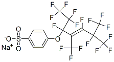 sodium 4-[[1,3,4,5,5,5-hexafluoro-1-(pentafluoroethyl)-2,4-bis(trifluoromethyl)-2-pentenyl]oxy]benzenesulphonate