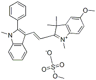 5-methoxy-1,3,3-trimethyl-2-[2-(1-methyl-2-phenyl-1H-indol-3-yl)vinyl]-3H-indolium methyl sulphate