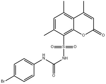 3-(4-bromophenyl)-1-(4,5,7-trimethyl-2-oxo-chromen-8-yl)sulfonyl-urea