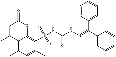 3-(benzhydrylideneamino)-1-(4,5,7-trimethyl-2-oxo-chromen-8-yl)sulfony l-urea