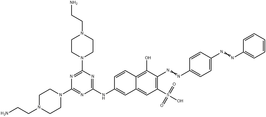 7-[[4,6-Bis[4-(2-aminoethyl)-1-piperazinyl]-1,3,5-triazin-2-yl]amino]-4-hydroxy-3-[[4-(phenylazo)phenyl]azo]-2-naphthalenesulfonic acid