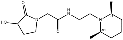 N-[2-[(2R,6S)-2,6-dimethyl-1-piperidyl]ethyl]-2-(3-hydroxy-2-oxo-pyrro lidin-1-yl)acetamide