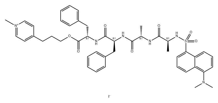 dansyl-alanyl-alanyl-phenylalanyl-phenylalanine-3-(4-(N-methyl)pyridyl)-1-propionate