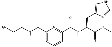 methyl 2-(((2-aminoethyl)amino)methyl)-6-carboxylpyridinehistidinate