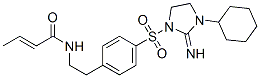 (E)-N-[2-[4-[(3-Cyclohexyl-2-iminoimidazolidin-1-yl)sulfonyl]phenyl]ethyl]-2-butenamide